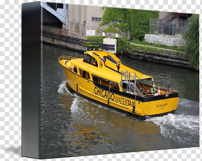 Boat Chicago River Water transportation Chicago Water Taxi Waterway, boat transparent background PNG clipart