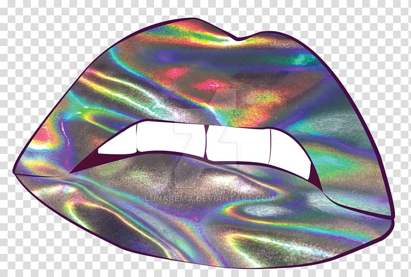 T-shirt Hoodie Holography Lip Redbubble, hologram transparent background PNG clipart