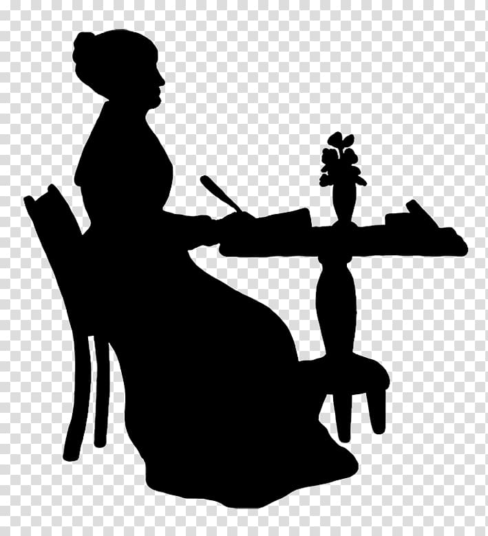 Victorian era Silhouette Woman , jane pen transparent background PNG clipart