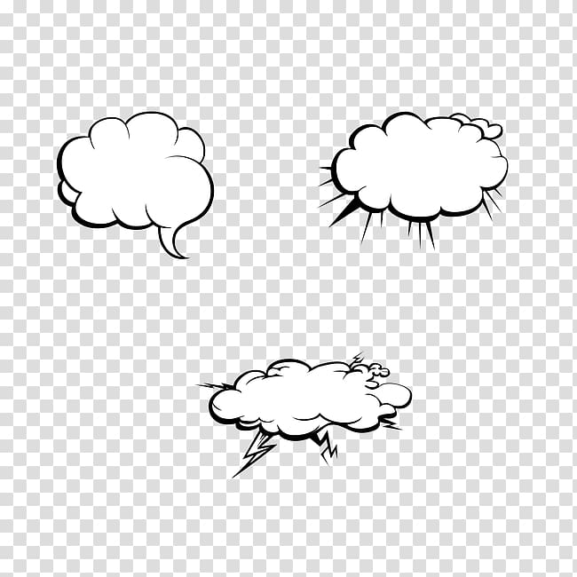 Speech balloon Cartoon, Clouds transparent background PNG clipart