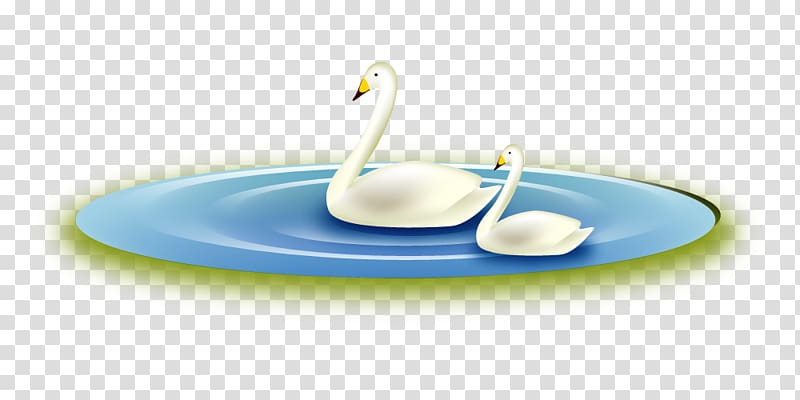 Material Cutlery , Swan in the water transparent background PNG clipart