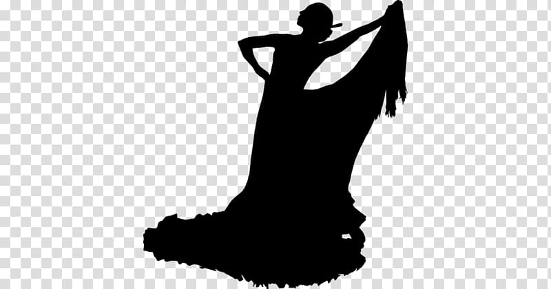 Silhouette Flamenco Dancer , Silhouette transparent background PNG clipart