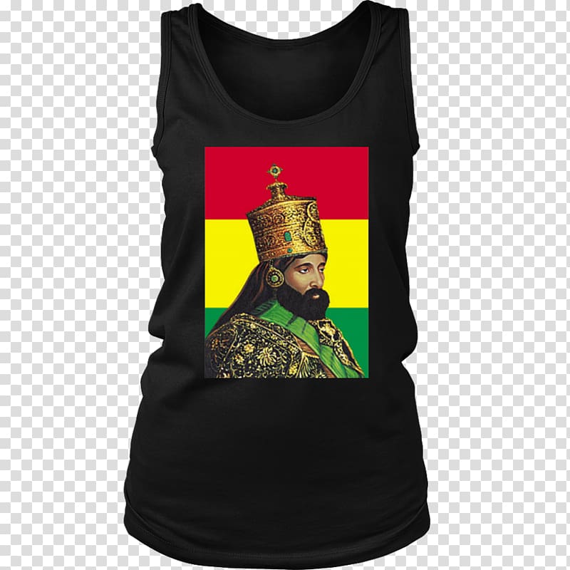 Long-sleeved T-shirt Clothing, Haile Selassie transparent background PNG clipart