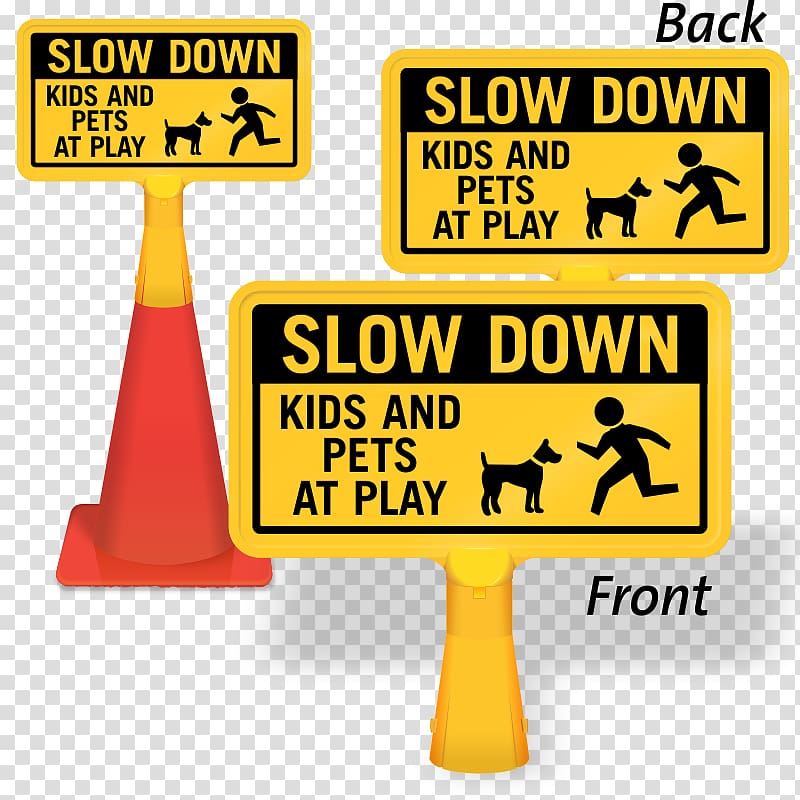 Slow Children At Play Warning sign Parking, child transparent background PNG clipart