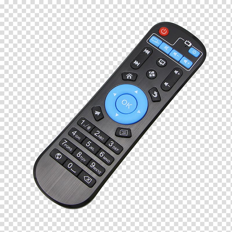 Amlogic Android TV Kodi 4K resolution, tv remote control transparent background PNG clipart