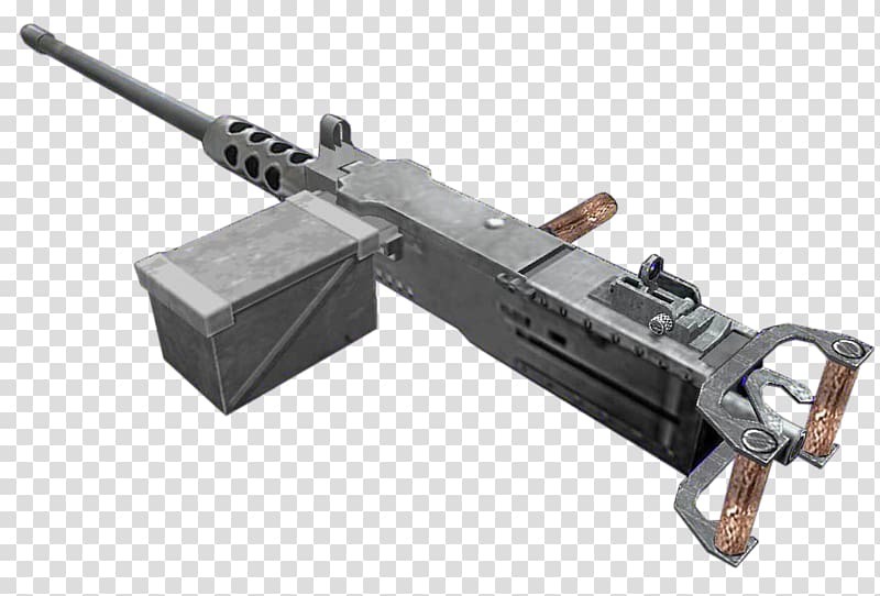 Firearm Machine gun .50 BMG M2 Browning Weapon, machine gun transparent background PNG clipart