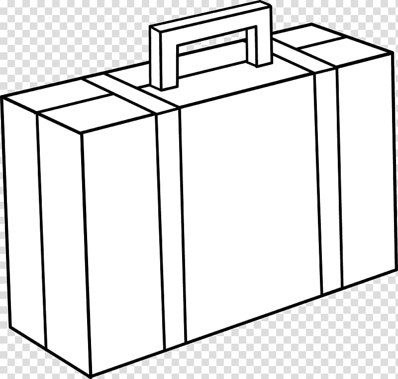 Briefcase Free content Suitcase , Suitcase Coloring Page transparent background PNG clipart