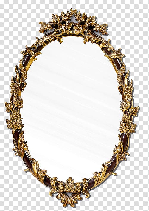 Color Stripe Mirror frame, Decorative mirror transparent background PNG clipart