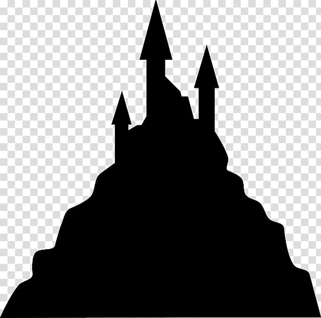 Silhouette Castle , Silhouette transparent background PNG clipart