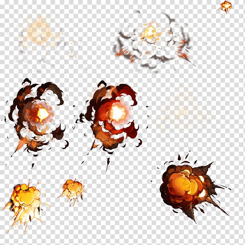 Explosion Fire game effects transparent background PNG clipart