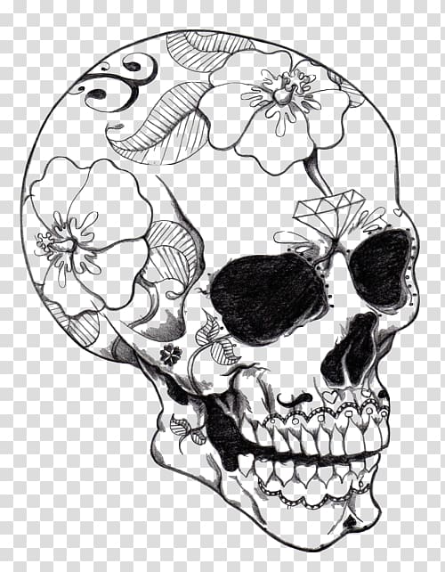 Calavera Coloring book Skull Coloring Pages For Adults, skull transparent background PNG clipart