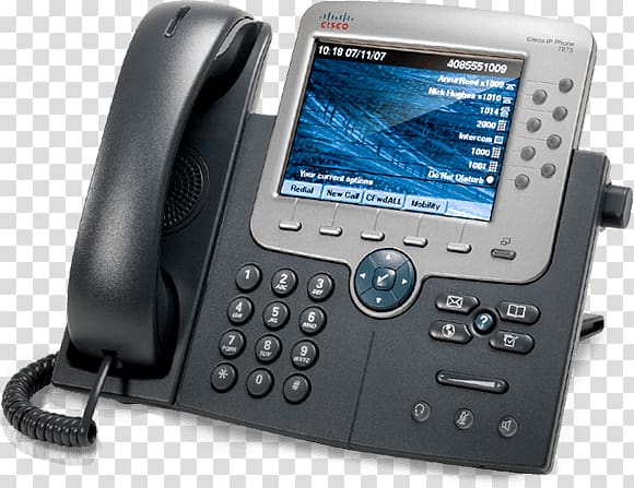VoIP phone Voice over IP Telephone Cisco 7975G Cisco Systems, jabra headsets for office phones transparent background PNG clipart