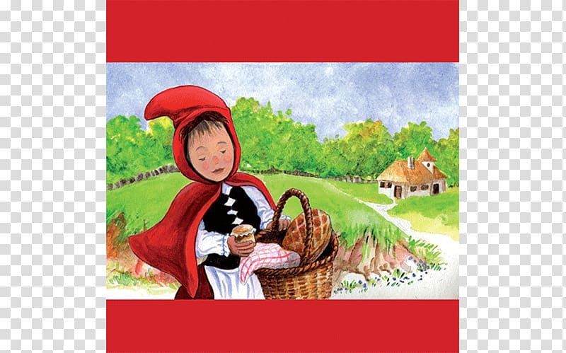 Little Red Riding Hood Gray wolf Conte History Chaperon, Chaperon transparent background PNG clipart