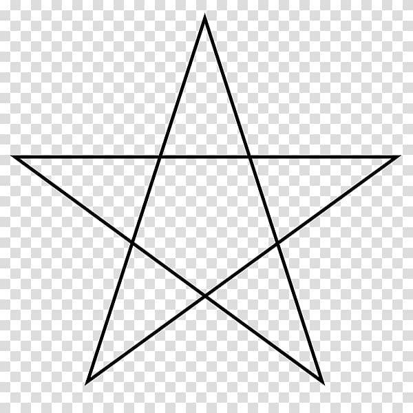 Pentagram Symbol Pentacle Satanism Five-pointed star, polygon transparent background PNG clipart