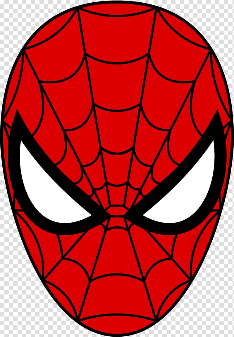 Spider-Man Face Mask Coloring book , Spider-Man Mask transparent