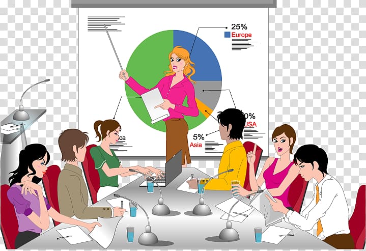 Meeting Illustration, Business Meetings transparent background PNG clipart