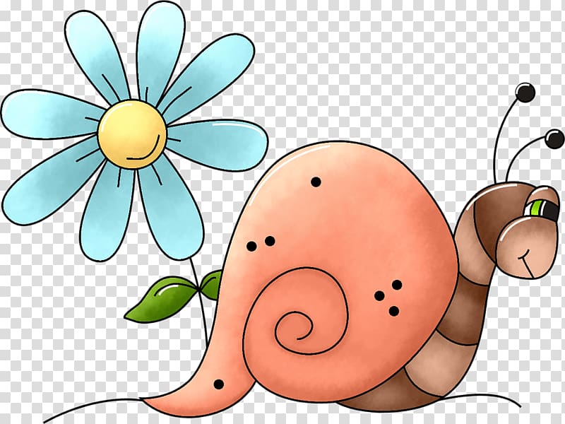 Drawing Cartoon Illustration, Hand-painted flowers cartoon snail transparent background PNG clipart