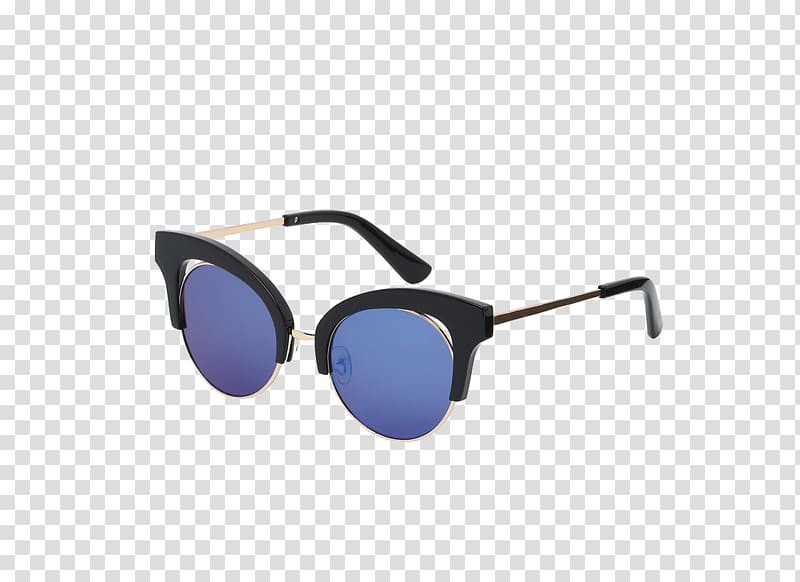 Sunglasses Blue Goggles, Blue sunglasses transparent background PNG clipart