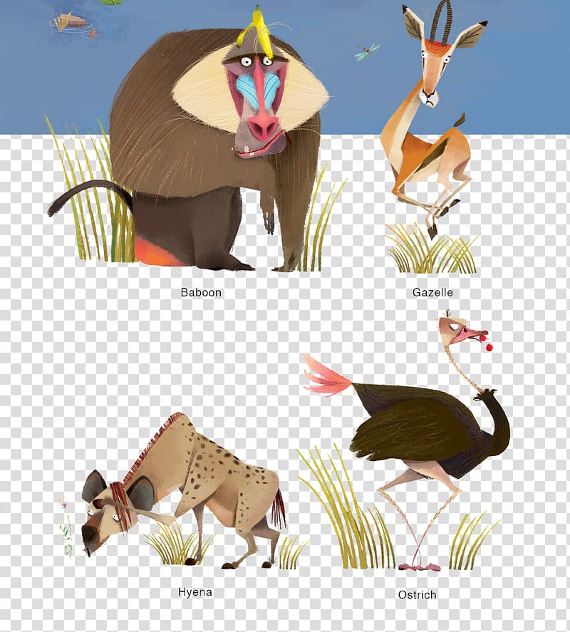 Gorilla Drawing Orangutan Illustration, Painted leopard gorilla deer transparent background PNG clipart