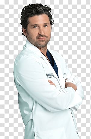 man in white suit, Patrick Dempsey Side View transparent background PNG clipart