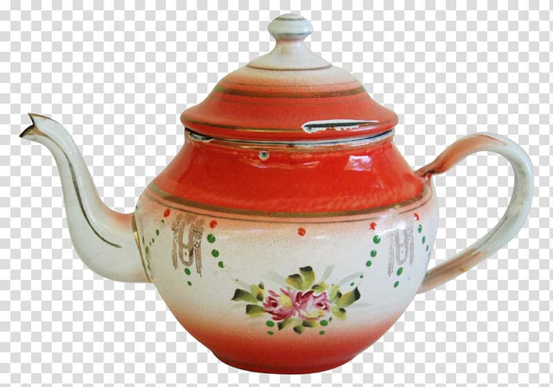 Teapot Coffee pot Kettle, hand painted teapot transparent background PNG clipart