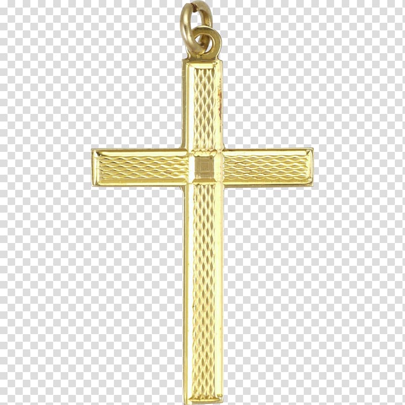 Body Jewellery Crucifix Charms & Pendants Symbol, gold cross transparent background PNG clipart