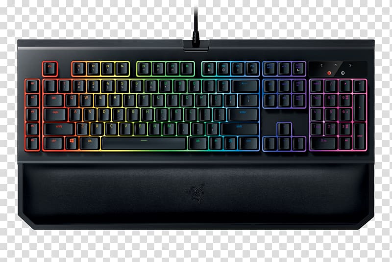 Computer keyboard Razer BlackWidow Chroma V2 Razer Inc. Gaming keypad, gaming keypad transparent background PNG clipart