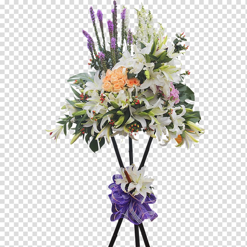 Floral design Flower Purple Lilium, A big bunch of lily flower baskets transparent background PNG clipart