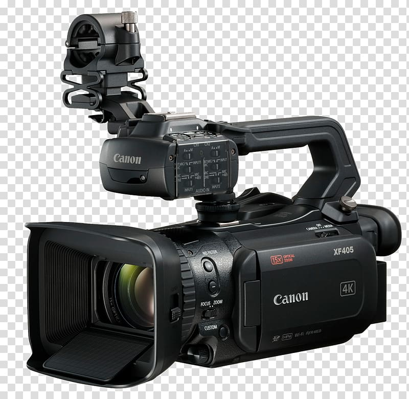 Canon XF405 Canon XF400 Video Cameras Camcorder, camera transparent background PNG clipart