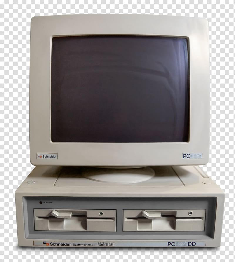 PC1512 Personal computer Amstrad CPC IBM PC compatible, Vintage Computer transparent background PNG clipart