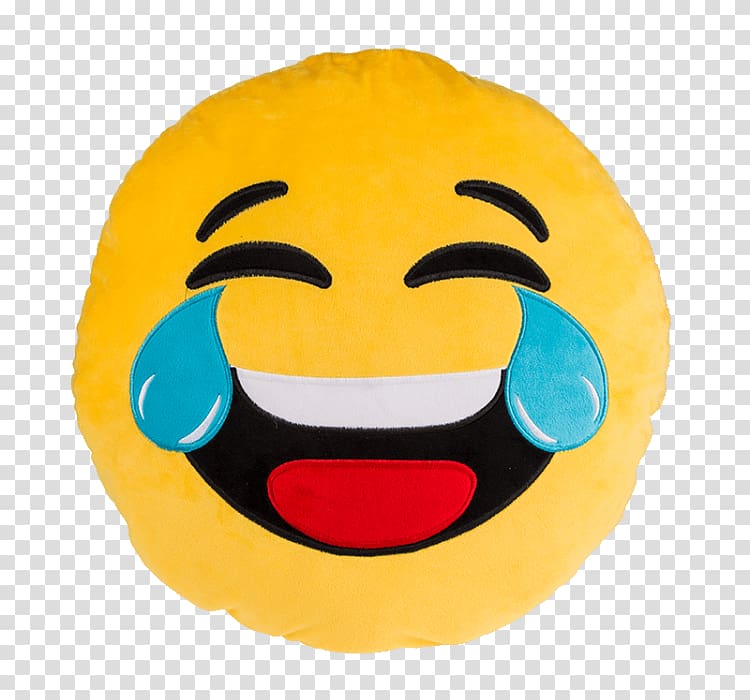 Cushion Emoticon Smiley Emoji Pillow, Emoji laugh transparent background PNG clipart