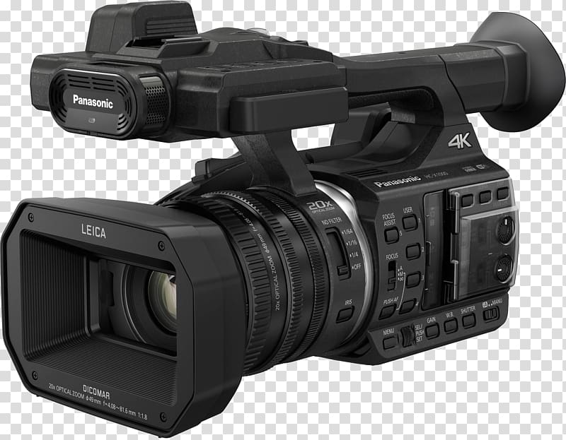 Panasonic Video Cameras 4K resolution Ultra-high-definition television, video camera transparent background PNG clipart