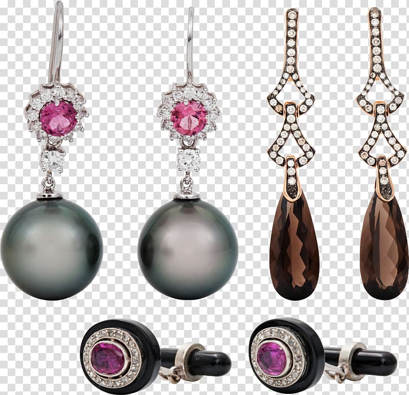 Earring Jewellery Earmuffs, Vintage earrings transparent background PNG clipart