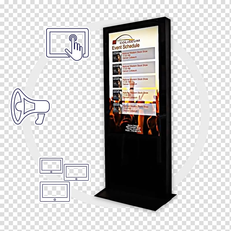 Digital Signs Signage Interactive Kiosks Advertising Television, restaurant culture and civilization exhibition boa transparent background PNG clipart