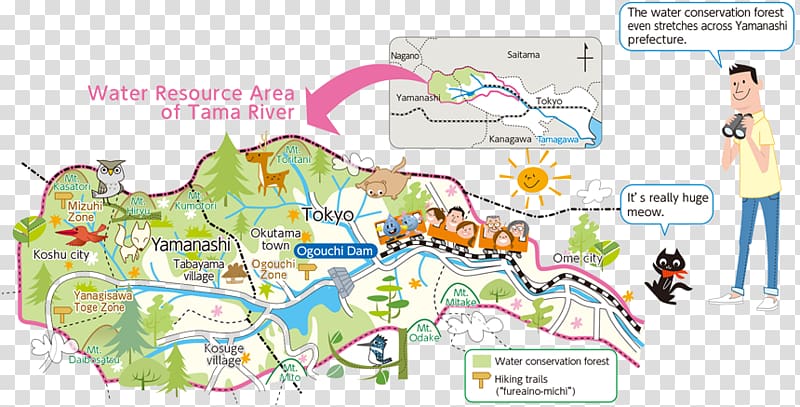 Water resources Graphic design Map Tree, lush greenery rivers transparent background PNG clipart