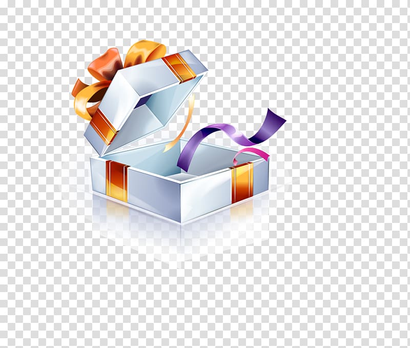 3D computer graphics Free content , Open the gift box transparent background PNG clipart