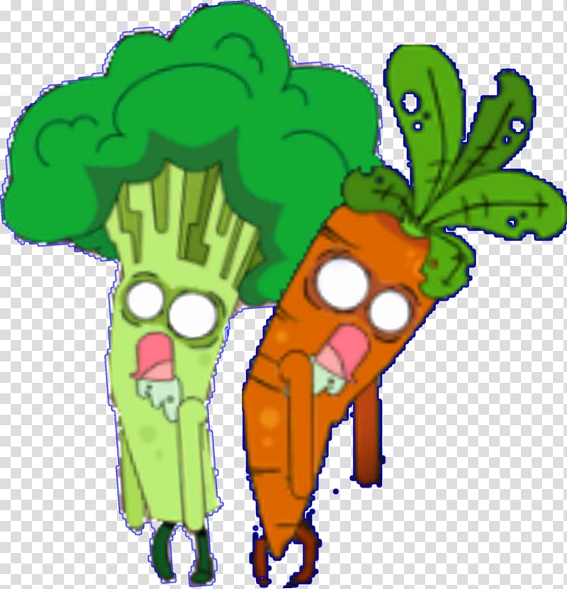 Zombie Carrot Broccoli Drawing The Fridge, brocoli transparent background PNG clipart