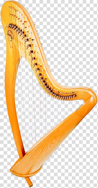 Harp Musical instrument, harp transparent background PNG clipart