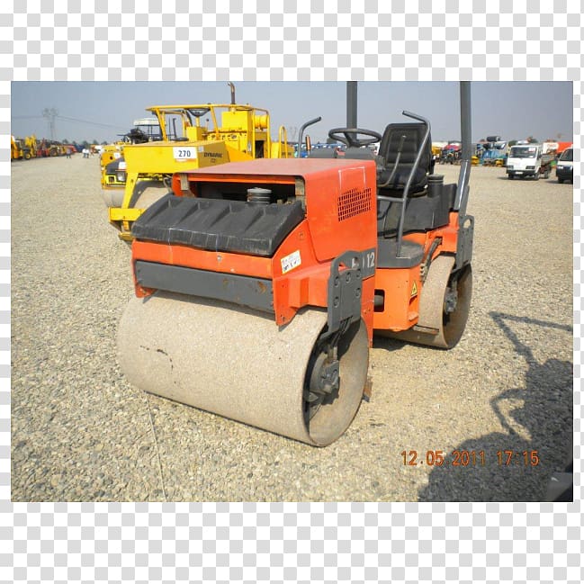 Road roller Machine Compactor, road transparent background PNG clipart