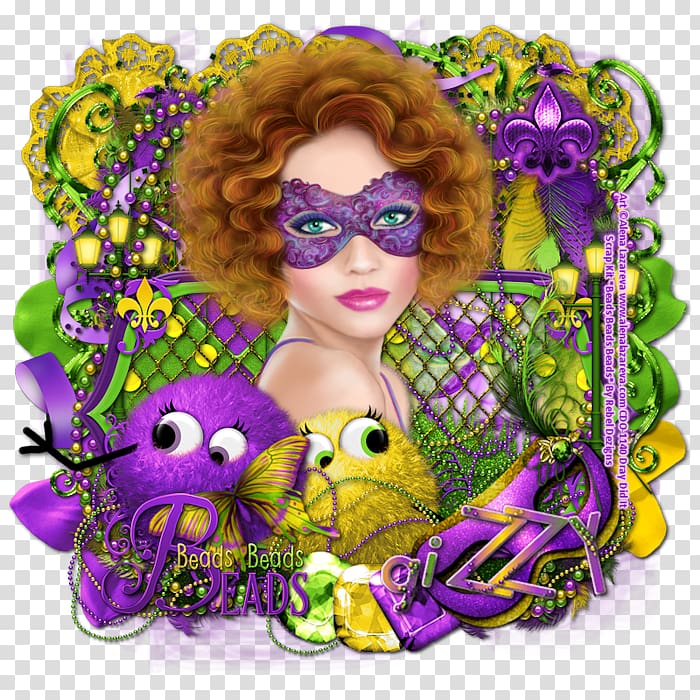 Lavender Lilac Violet Purple Magenta, mardi gras beads transparent background PNG clipart