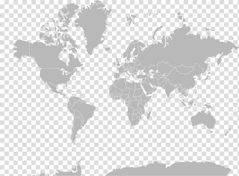 World map Globe Mercator projection, globe transparent background PNG clipart