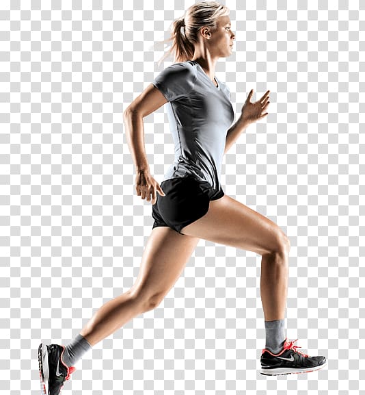 woman running while wearing gray shirt, Running Woman Jogging, athletes transparent background PNG clipart