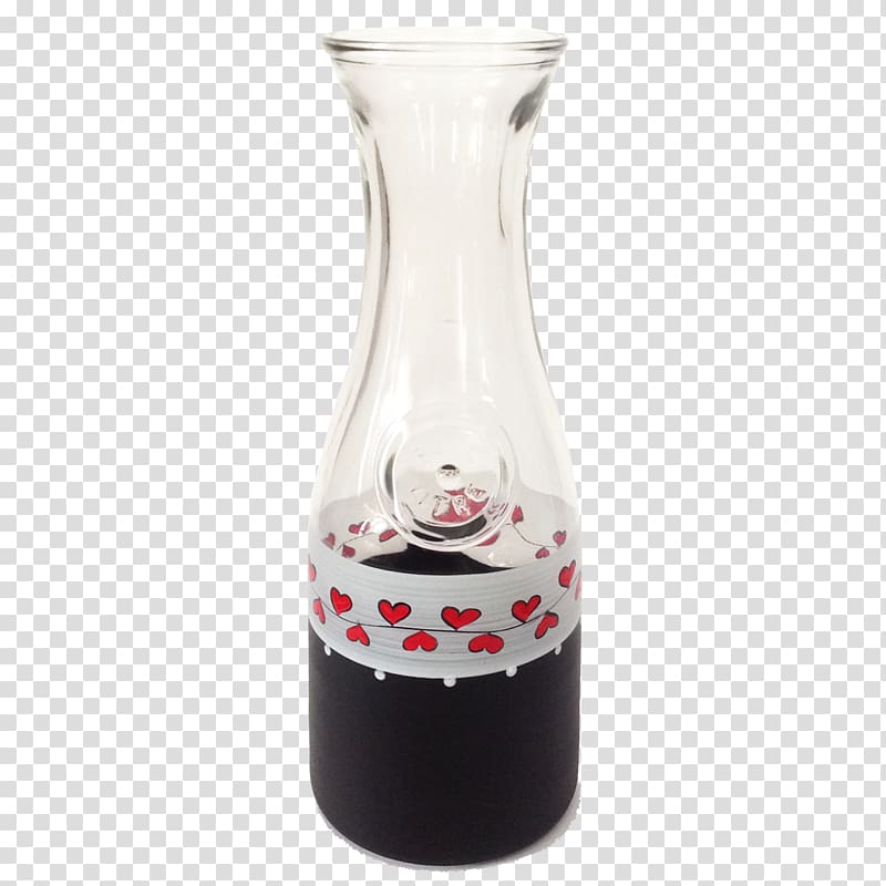 Glass Decanter Carafe Wine Champagne, chalk heart transparent background PNG clipart