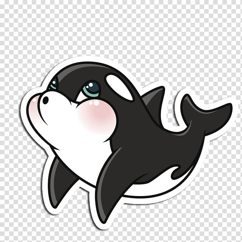 Arctic Killer whale Illustration, Cute little dolphin transparent background PNG clipart