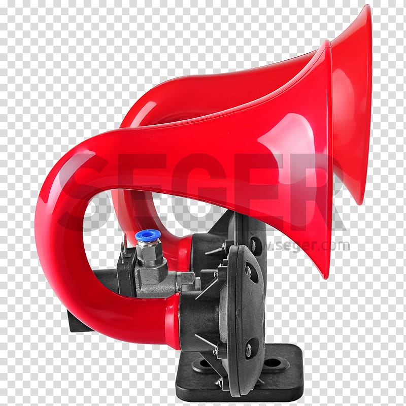 Air horn Trumpet Car Megaphone Red, Trumpet transparent background PNG clipart