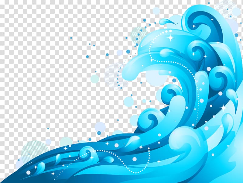 blue waves illustration, Euclidean Wind wave Wave , gradient blue wave transparent background PNG clipart