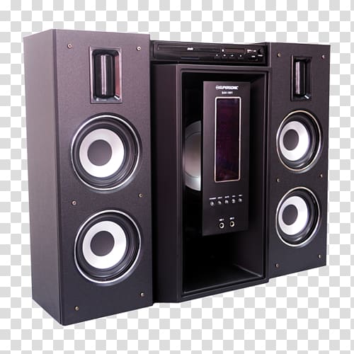 Computer speakers Subwoofer Studio monitor Sound box, Home Theater System transparent background PNG clipart