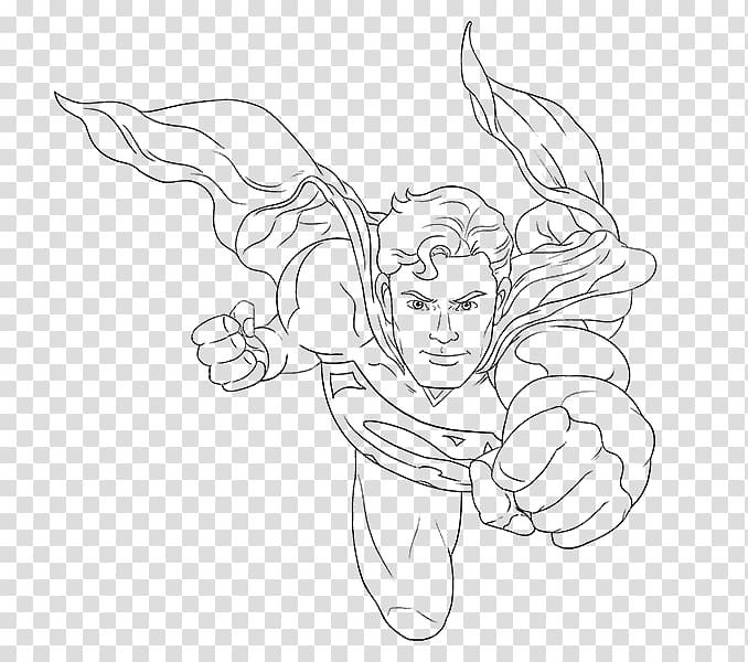 Superman logo Drawing Sketch, superman transparent background PNG clipart