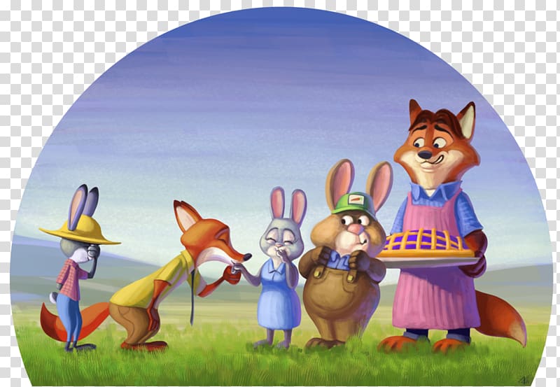 Nick Wilde Lt. Judy Hopps Bonnie Hopps YouTube Fan art, sloth zootopia transparent background PNG clipart