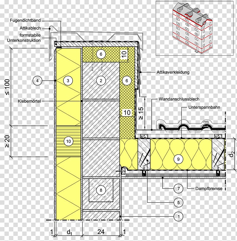 Steildach Roof Exterior insulation finishing system Brandschutzstreifen Masonry veneer, Atlastim At 32 transparent background PNG clipart